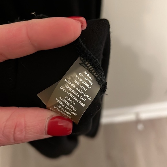 Calvin Klein Black Rayon Blend Maxi‎ Dress Size 2 - Picture 6 of 11